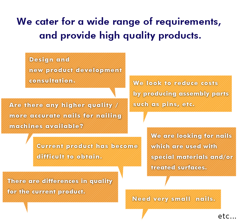 We cater for a wide range of requirements, and provide high quality products.
